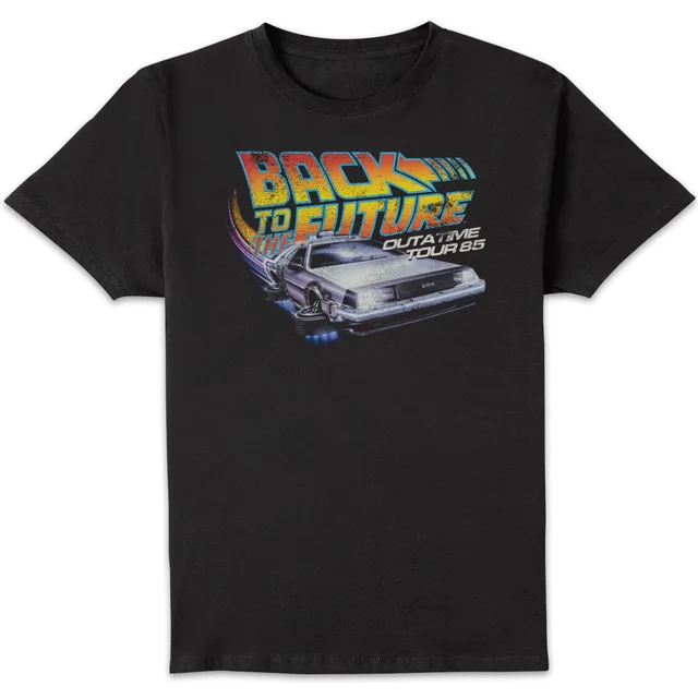 Back To The Future Outatime Tour 85 Unisex T-Shirt - Black