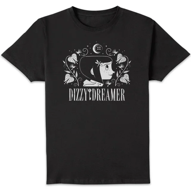Coraline Dizzy Dreamer Unisex T-Shirt - Black