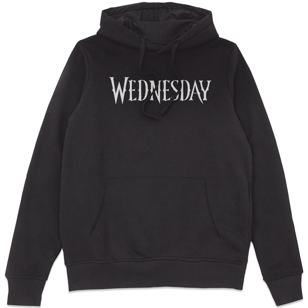 Wednesday Logo Hoodie - Black - S Image 1