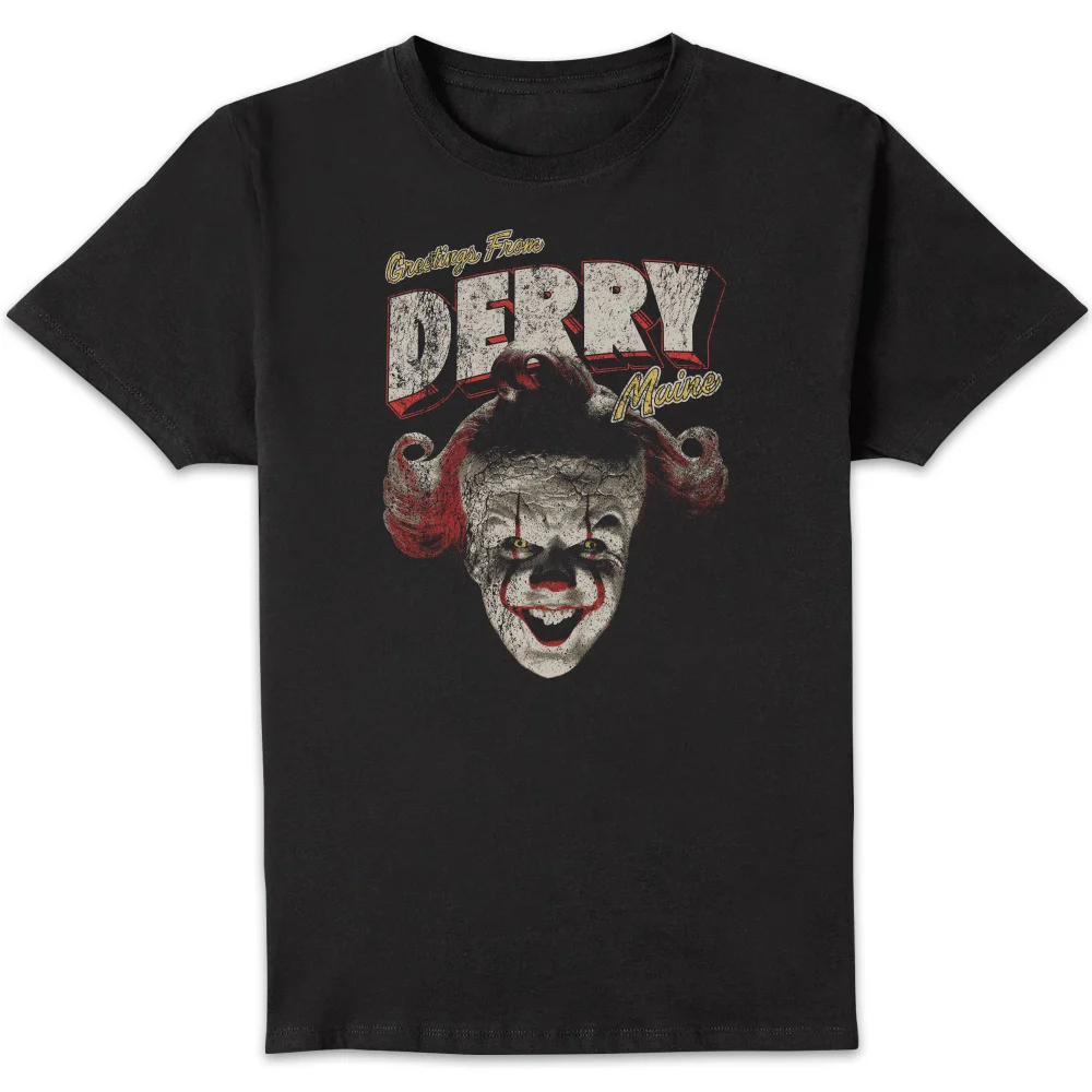 IT - Welcome To Derry Greetings From Derry Unisex T-Shirt - Black - 3XL Image 1