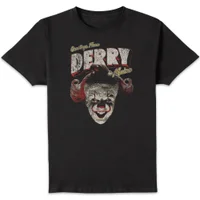 IT - Welcome To Derry Greetings From Derry Unisex T-Shirt - Black