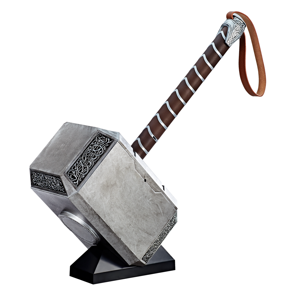 Hasbro Marvel Legends Series Mjolnir Premium Electronic Roleplay Hammer Image 1