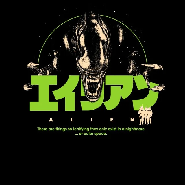 Alien Space Nightmare Unisex T-Shirt - Black