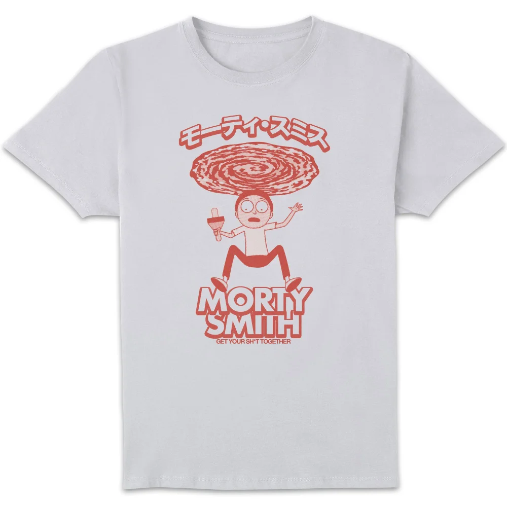 Rick and Morty Manga Morty Unisex T-Shirt - White - S Image 1
