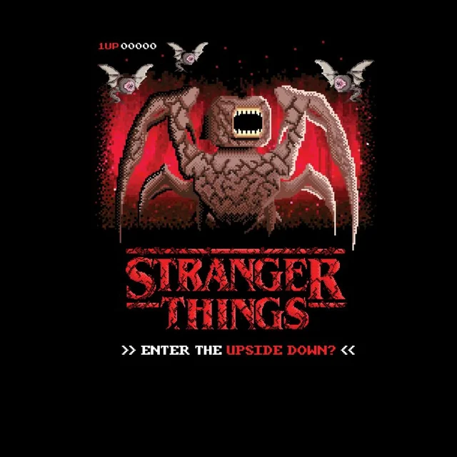 Stranger Things Enter The Upside Down? Unisex T-Shirt - Black