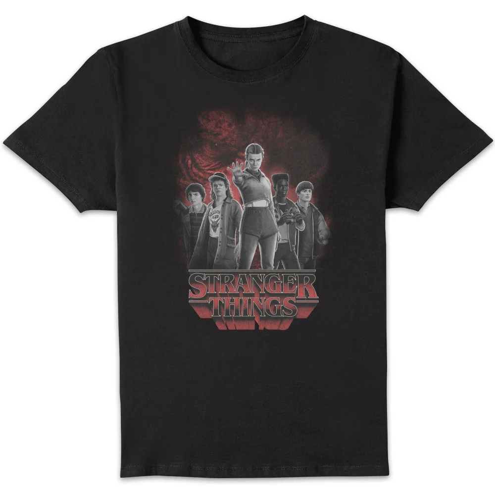 Stranger Things Lineup Unisex T-Shirt - Black - S Image 1