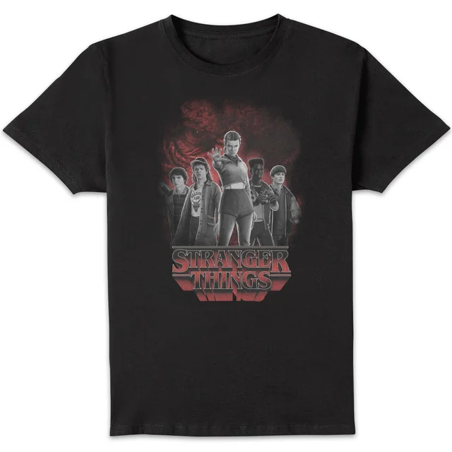Stranger Things Lineup Unisex T-Shirt - Black