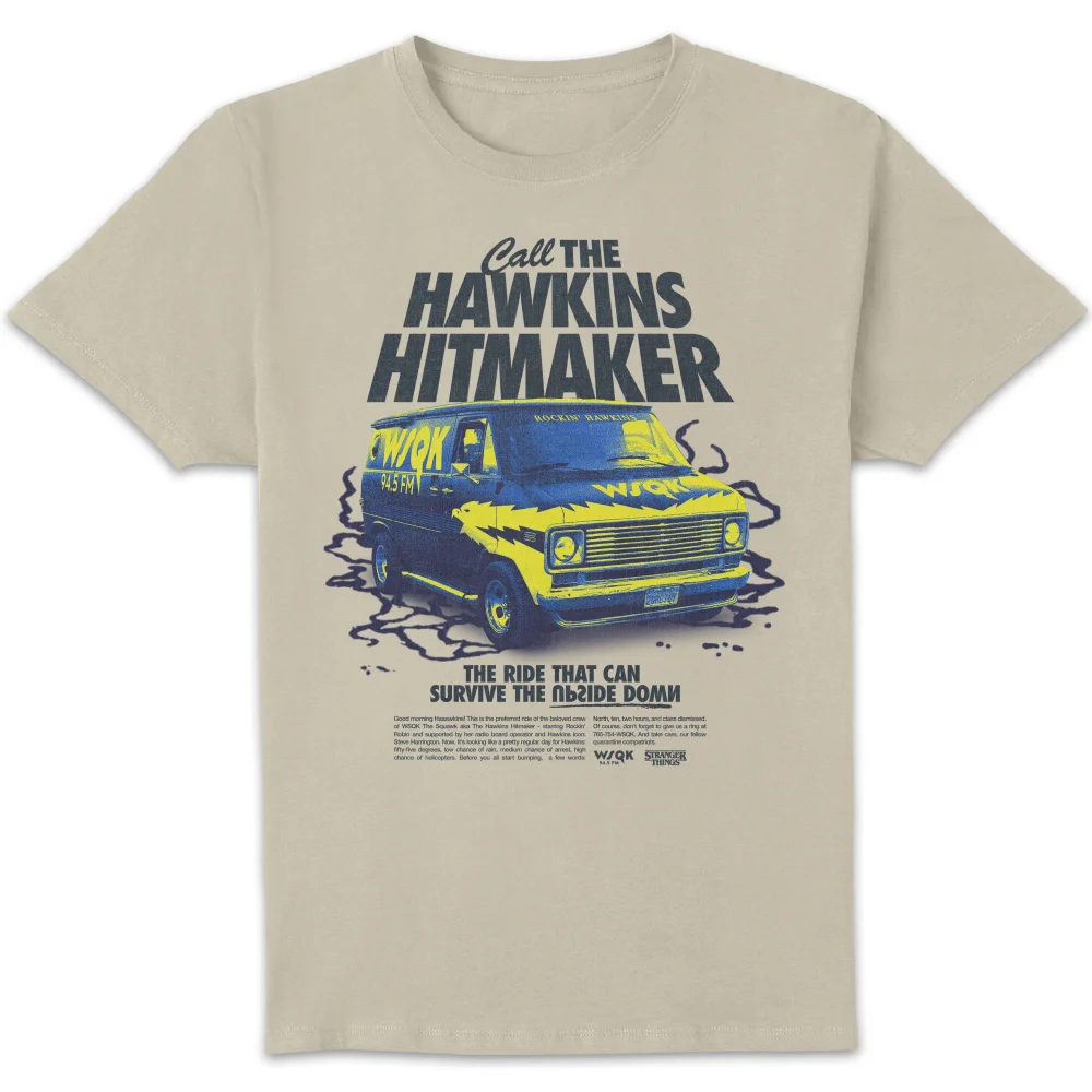 Stranger Things Hawkins Hitmaker Unisex T-Shirt - Cream - S Image 1