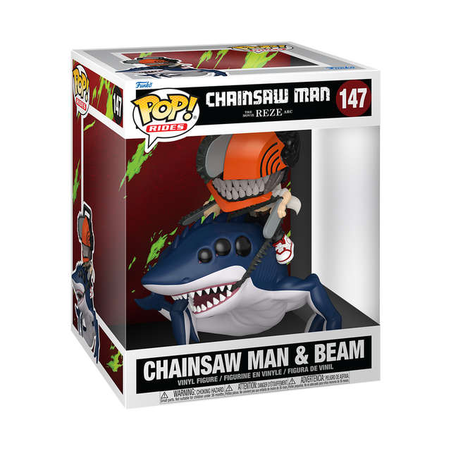 Pop! Ride Deluxe Chainsaw Man & Beam Funko POP Vinyl