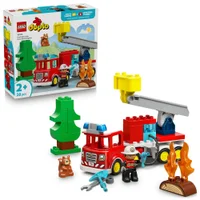 LEGO DUPLO Fire Engine with Hose and Firefighter Toy 10473