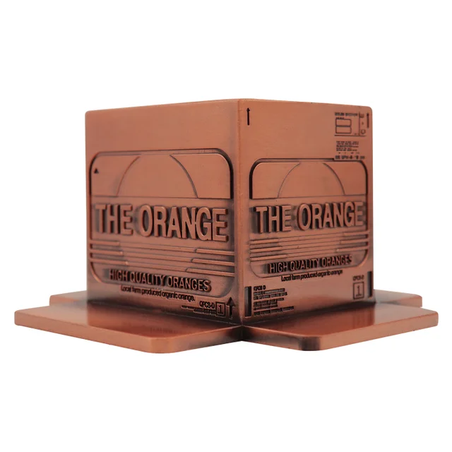 Metal Gear Solid 2 Replica Antique Gold Plated Cardboard Box