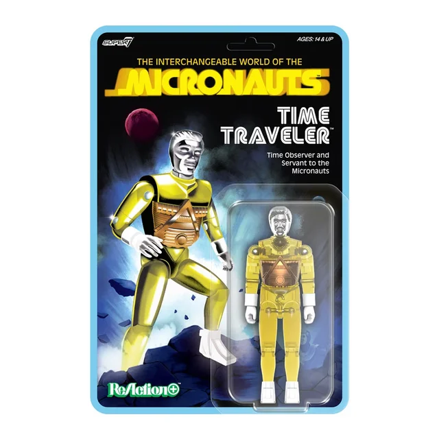 Micronauts ReAction+ Wave 03 - Time Traveler (Translucent Yellow) Super7