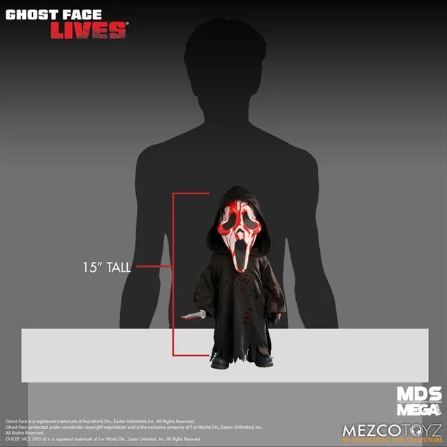 SCREAM GHOST FACE "BLOODY" VERSION 15 INCH MDS MEGA FIGURE