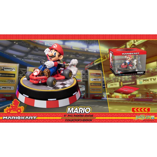 First 4 Figures Mario Kart Mario Collector's Edition PVC Statue (22cm)