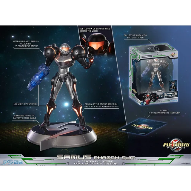 First 4 Figures Metroid Prime Samus Phaszon Suit Collector's Edition PVC Statue (28cm)