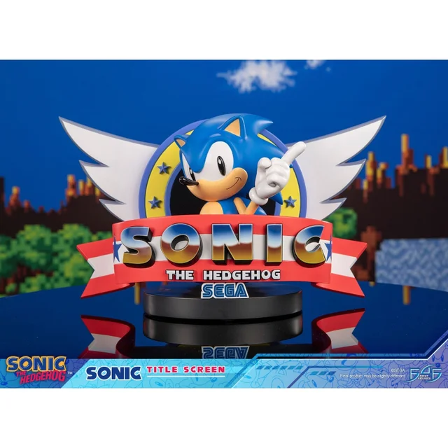 First 4 Figures Sonic The Hedgehog Sonic Title Screen Resin Statue (21cm)