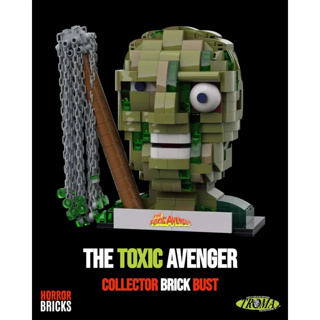 The Toxic Avenger Brick Bust - Limited First Edition By Horror Bricks