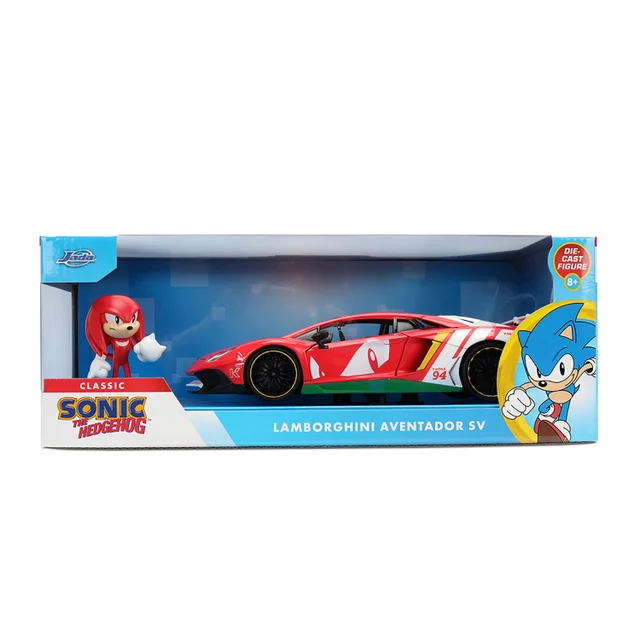 Knuckles Lamborghini Aventador W/Knuckles 1:24 Jada Toys