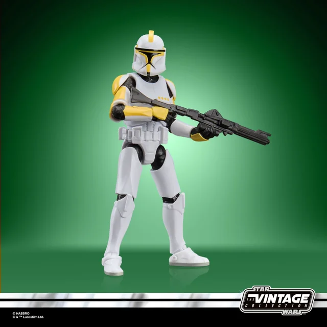 Star Wars The Vintage Collection Clone Trooper Commander, Star Wars: Attack of the Clones 9.5 cm Collectible Action Figure