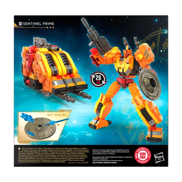 Transformers Age of the Primes Sentinel Prime with The Conduit Accessory, Voyager Class 18 cm Converting Action Figure