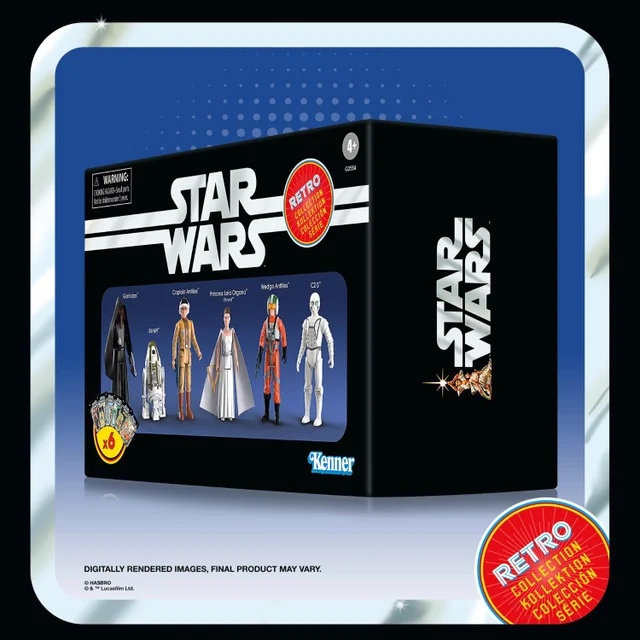 Star Wars Retro Collection Star Wars: A New Hope Episode IV Collectible 3.75 Inch Action Figure 6-Pack