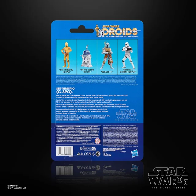 Star Wars The Black Series See-Threepio (C-3PO), Star Wars: Droids Premium Collectible 15 cm Action Figure