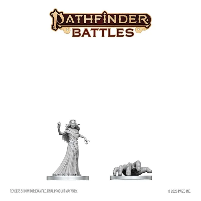 Pathfinder Battles Deep Cuts Unpainted Miniature Giant Crawling Hand & Revenant 13 cm