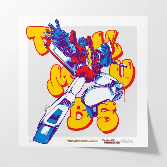 Transformers x THUMBS Starscream Aerosol Art Print