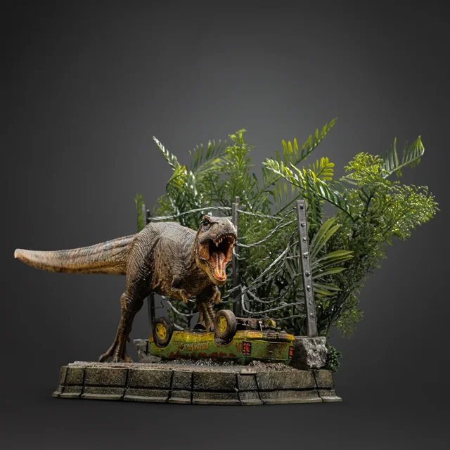 Iron Studios Jurassic Park T-Rex Breakout Set A Icons Statue