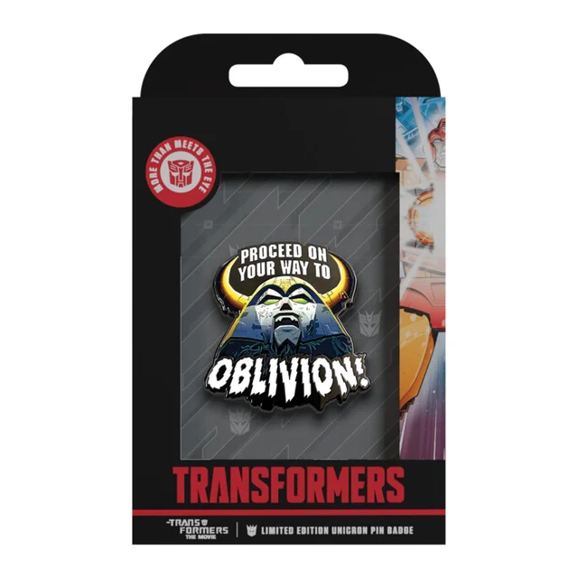 Transformers: The Movie – Limited Edition 40th Anniversary Unicron Pin Badge