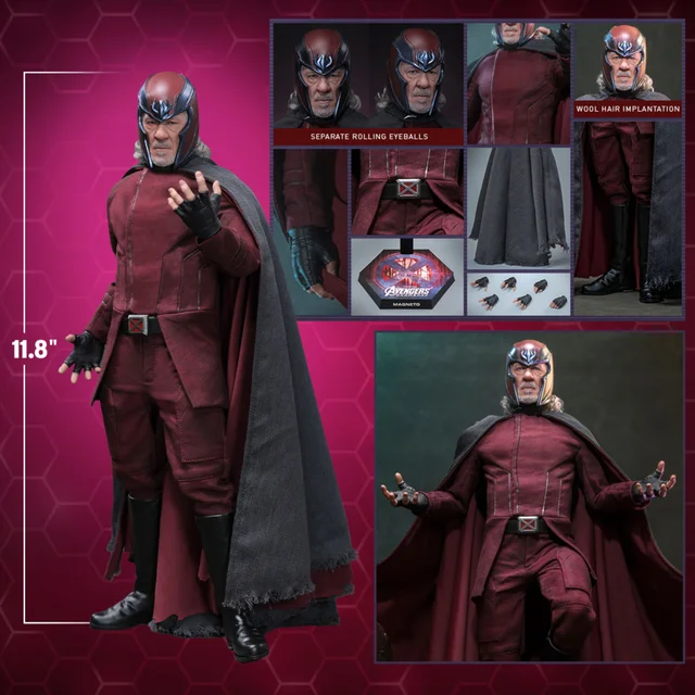 Hot Toys 1/6 Scale Avengers Doomsday Magneto Collectible Statue (30cm)