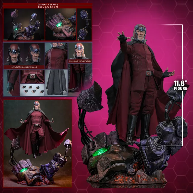 Hot Toys 1/6 Scale Avengers Doomsday Magneto Deluxe Version Statue (30cm)