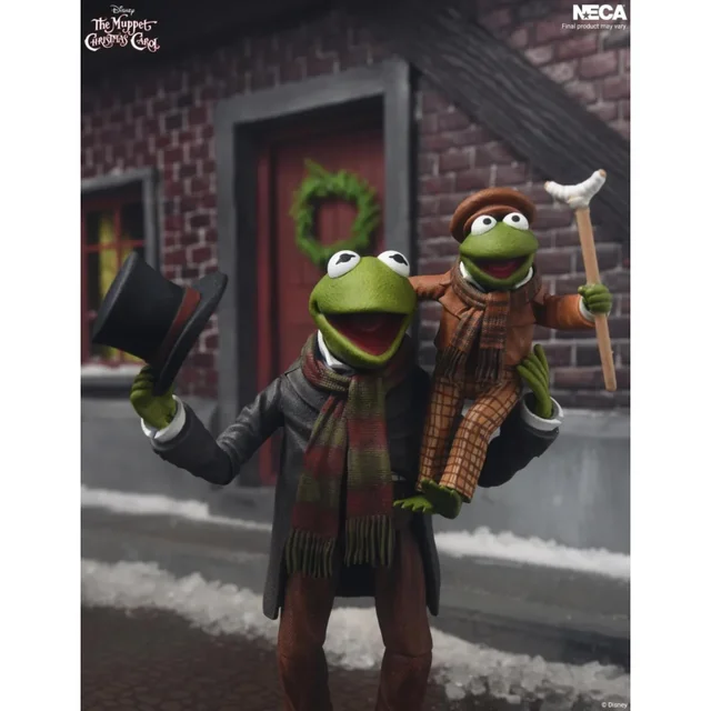 MUPPETS - MUPPET CHRISTMAS CAROL KERMIT AS BOB CRATCHIT AND ROBIN AS TINY TIM ULTIMATE 7 INCH SCALE ACTION FIGURE 2-PACK