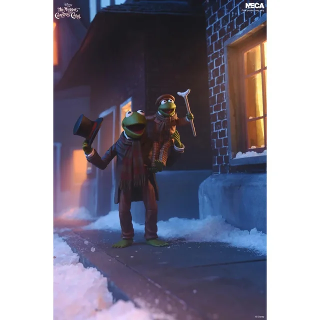 MUPPETS - MUPPET CHRISTMAS CAROL KERMIT AS BOB CRATCHIT AND ROBIN AS TINY TIM ULTIMATE 7 INCH SCALE ACTION FIGURE 2-PACK