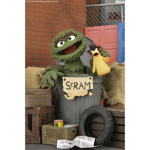 SESAME STREET OSCAR THE CROUCH ULTIMATE 7 INCH SCALE ACTION FIGURE