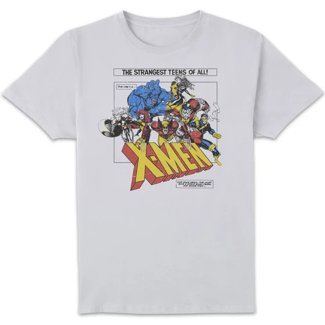 X-Men Retro Team Up T-Shirt White
