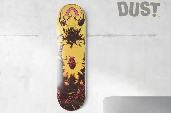 Borderlands Krieg DUST! Exclusive Skateboard Deck