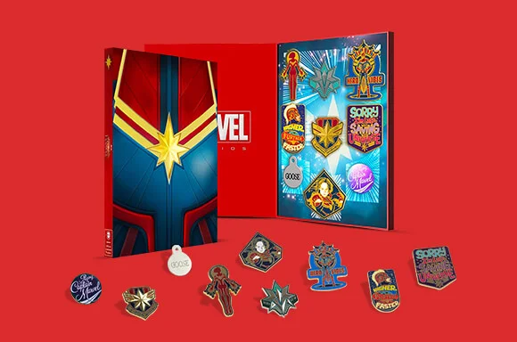 ZAVVI EXCLUSIVE CAPTAIN MARVEL PIN SET