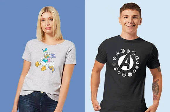 MARVEL, STAR WARS & DISNEY <br>T-SHIRTS