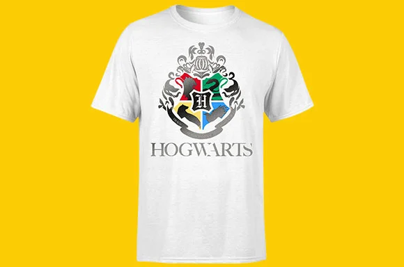 HARRY POTTER <br>METALLIC BLACK INK T-SHIRT