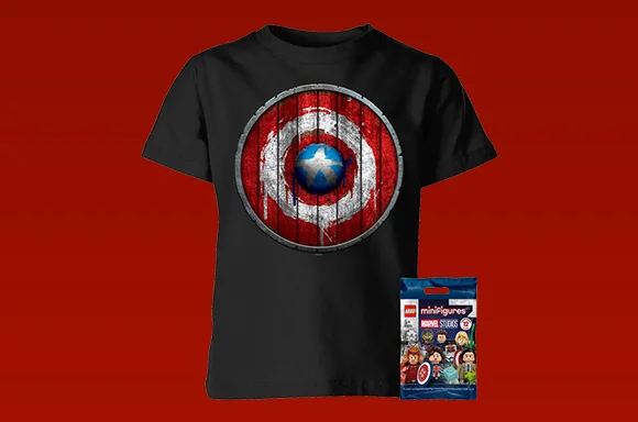 MARVEL KIDS TEE & MINI LEGO FIGURE
