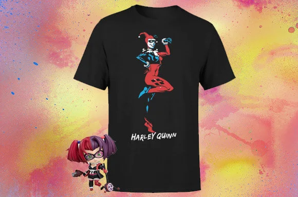 FREE HARLEY QUINN T-SHIRT WITH NENDOROID ACTION FIGURE
