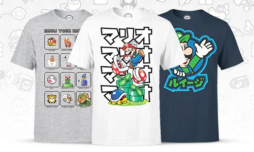 Official Nintendo t-shirts