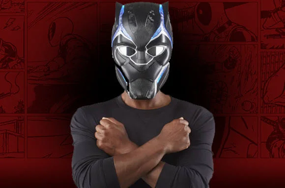 HASBRO MARVEL LEGENDS SERIES BLACK PANTHER 1:1 SCALE WEARABLE HELMENT